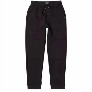 Lee Youth 14/16 black joggers reinforced knee panels adjustable drawcord pockets